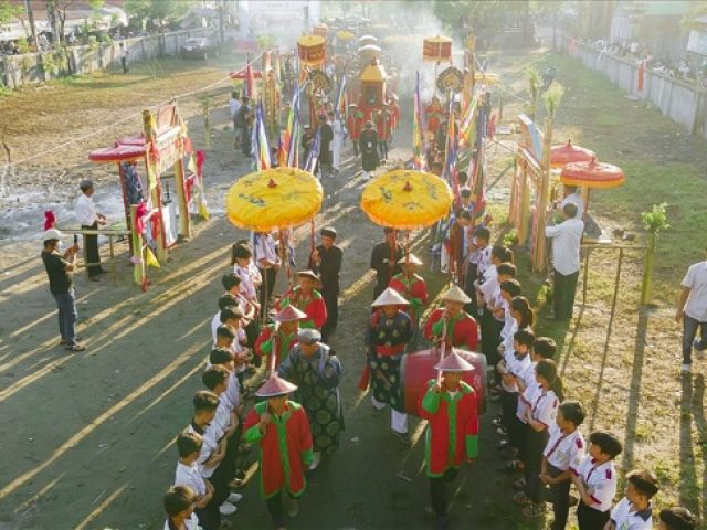 Lễ tế rước tại Đền Trung Linh ngày 16 tháng Chạp năm 2022 xã Đại Thắng, huyện Vụ Bản, Nam Định