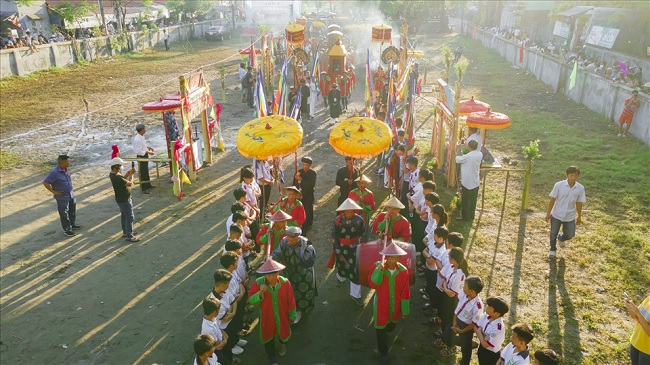 Lễ tế rước tại Đền Trung Linh ngày 16 tháng Chạp năm 2022 xã Đại Thắng, huyện Vụ Bản, Nam Định